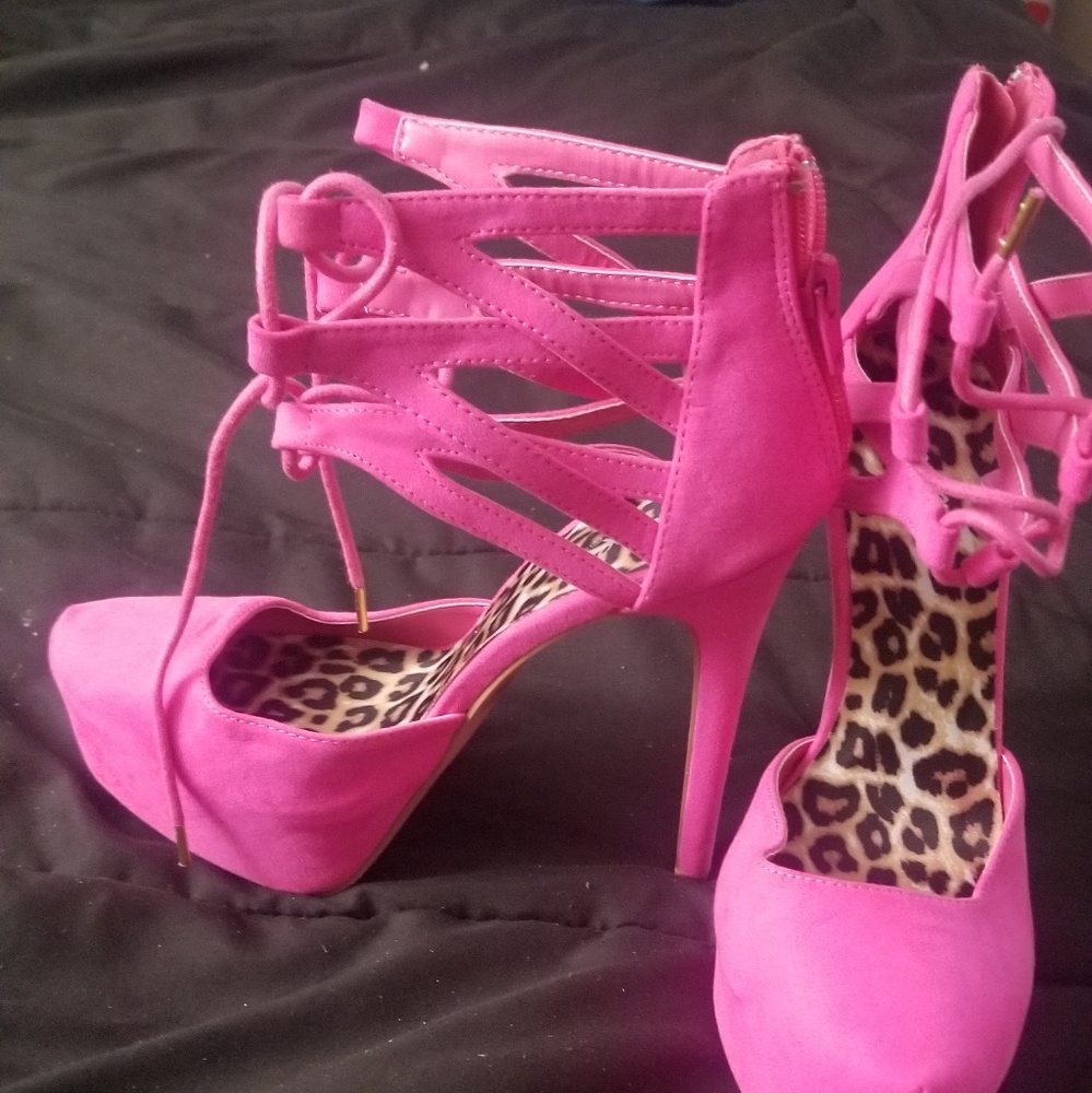Pink heels